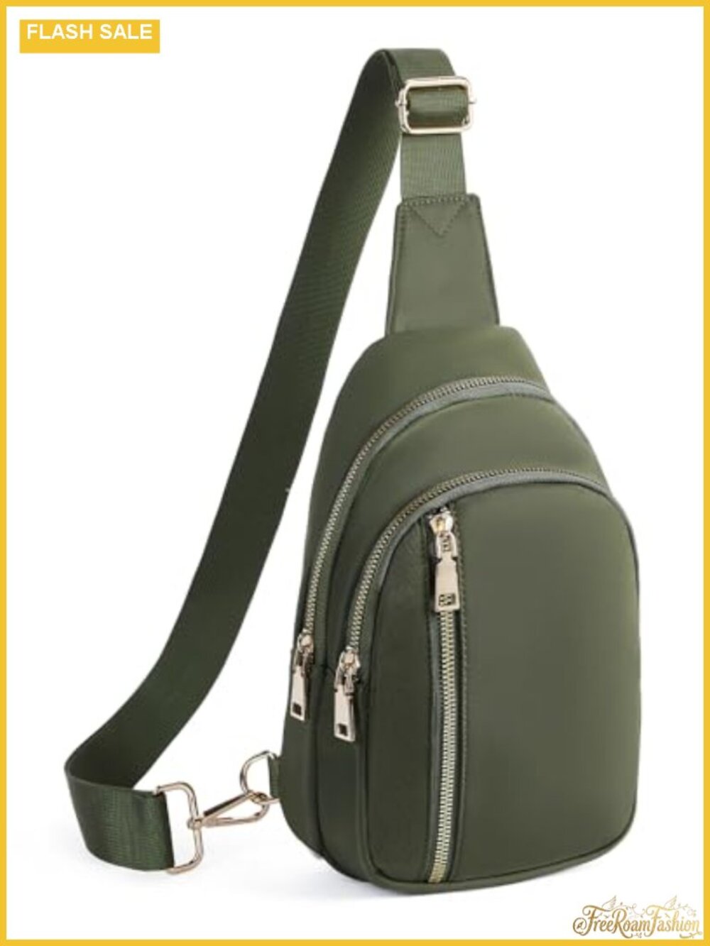 CHOLISS Large Sling Bag Unisex Nylon Crossbody Anti Theft Extended Strap